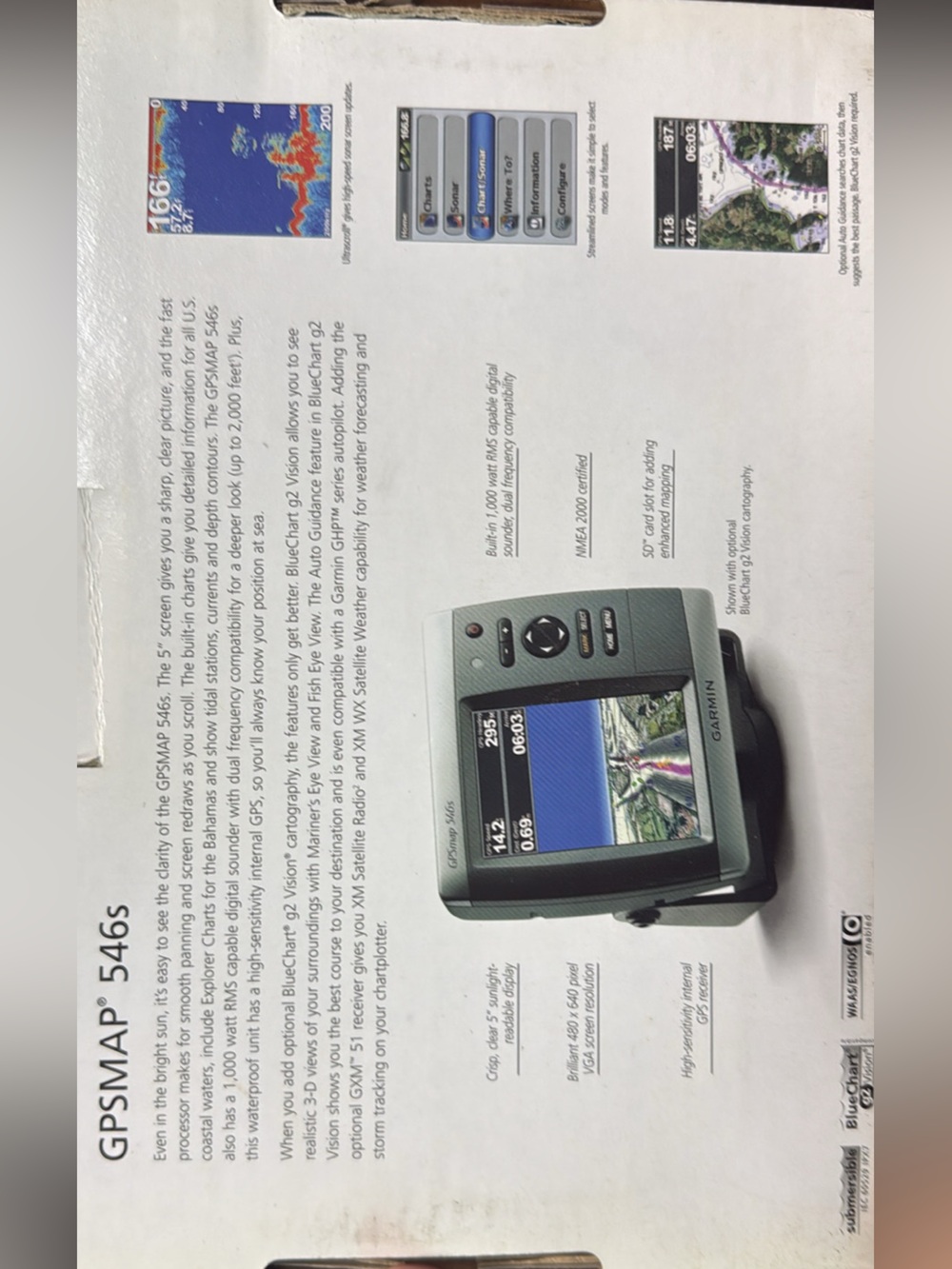 Garmin GPSmap 546s Marine Chartplotter - Gray and Black - Picture 4 of 5